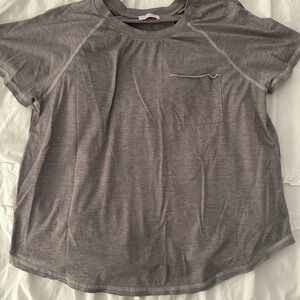 Pink Lily Gray T-Shirt